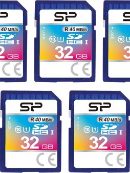 32GB 5-Pack SDHC Class 10 UHS-1 Flash Memory Card by Silicon Power