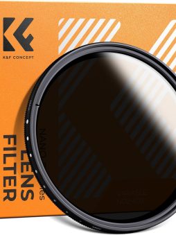 K&F Concept 67mm Variable ND2-ND400 ND Lens Filter (1-9 Stops) for Camera Lens Adjustable Neutral Density Filter with Microfiber Cleaning Cloth (B-Series)